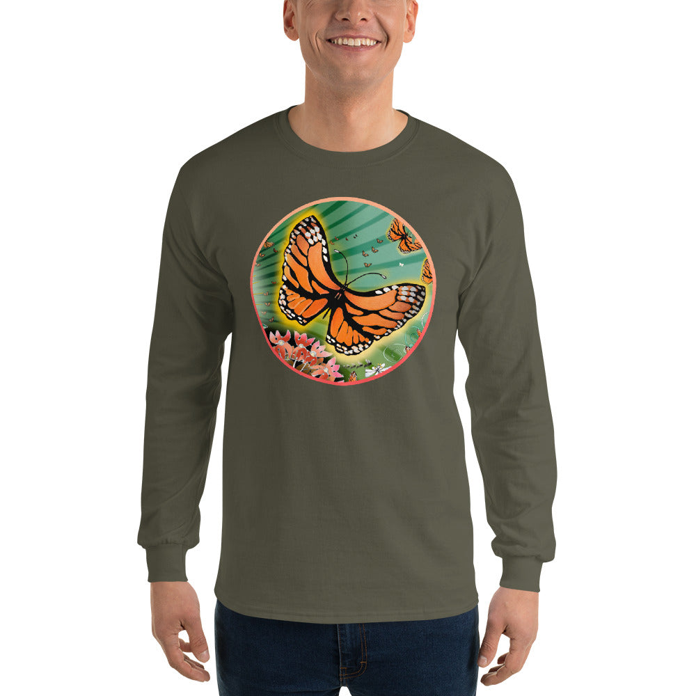 Long Sleeve T-Shirt, Summer Monarch