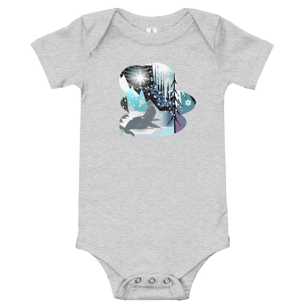 T-Shirt baby onesie, Winter Seal