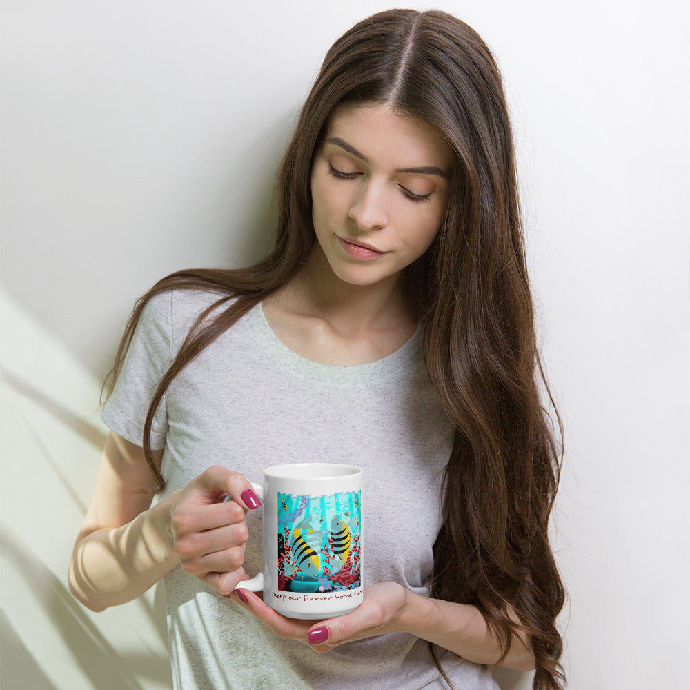 Mug, Coral Reef Fish