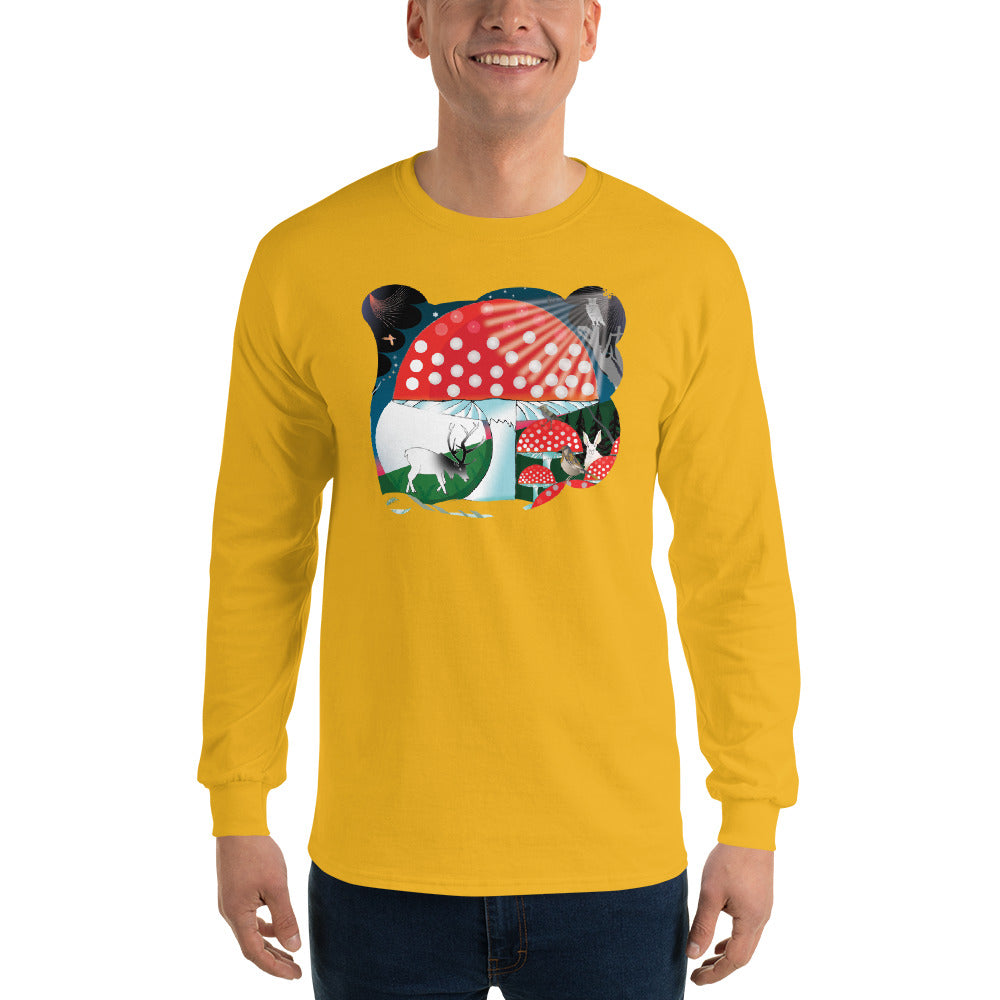Long Sleeve T-Shirt, Winter Mushroom