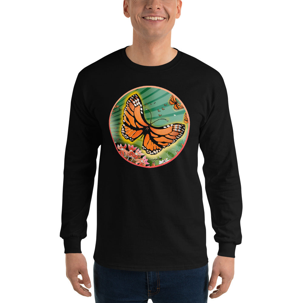 Long Sleeve T-Shirt, Summer Monarch