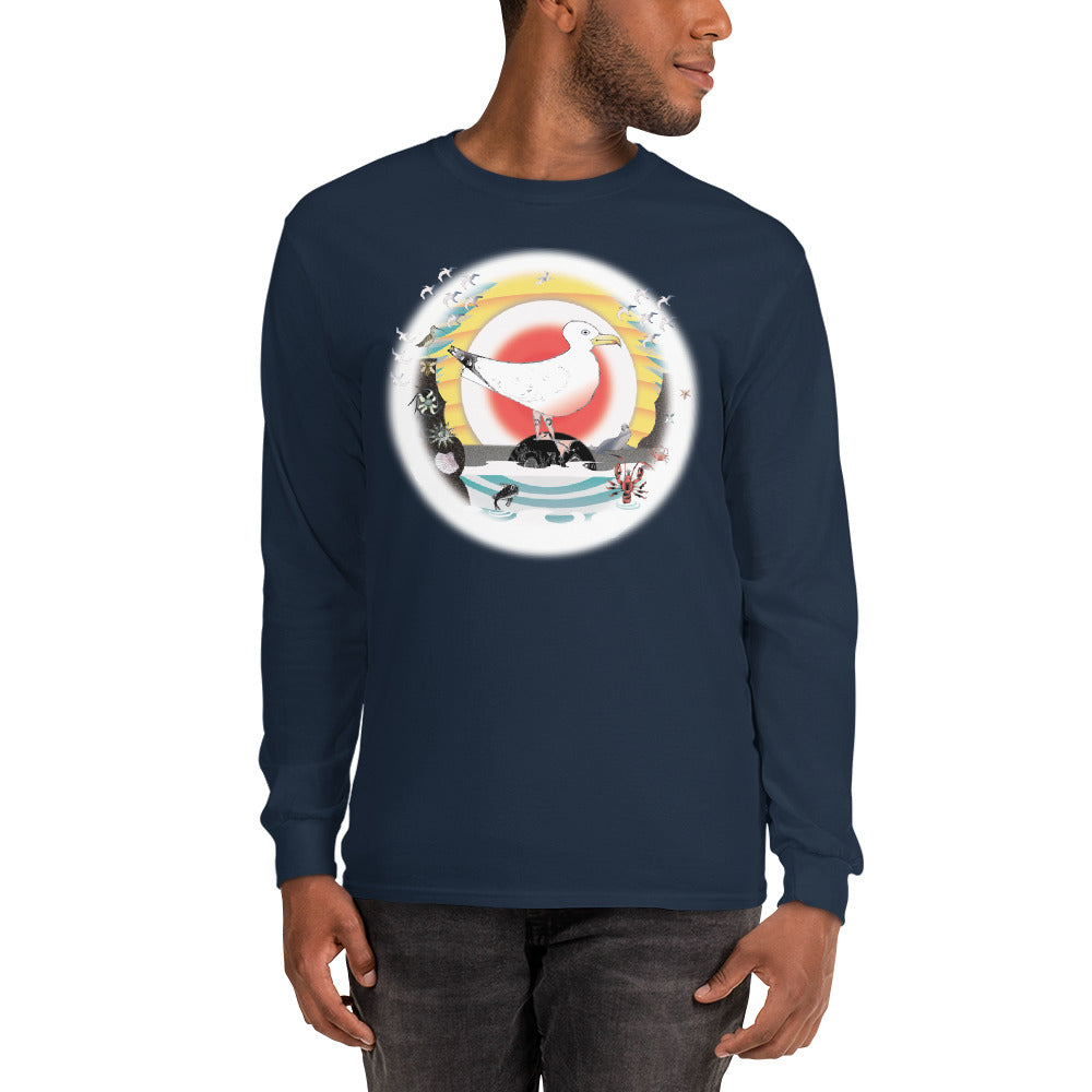Long Sleeve T-Shirt, Summer Gull