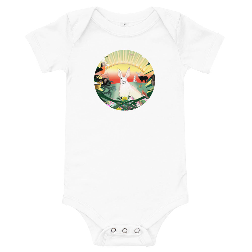 Baby Body Tee, Spring Rabbit