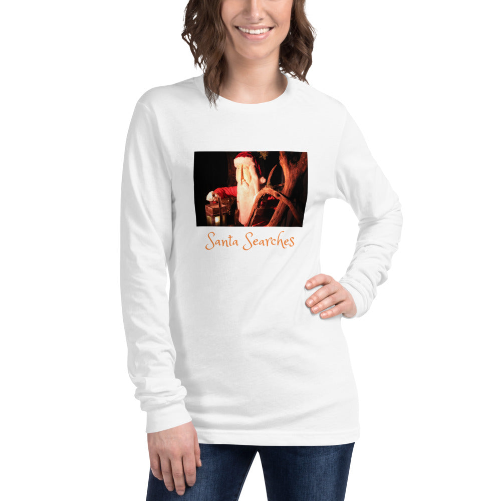 Unisex Long Sleeve Tee, Santa Searches