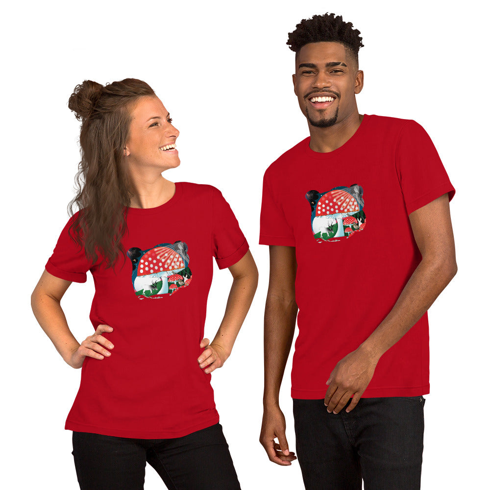 Short-Sleeve Unisex T-Shirt, Winter Mushroom