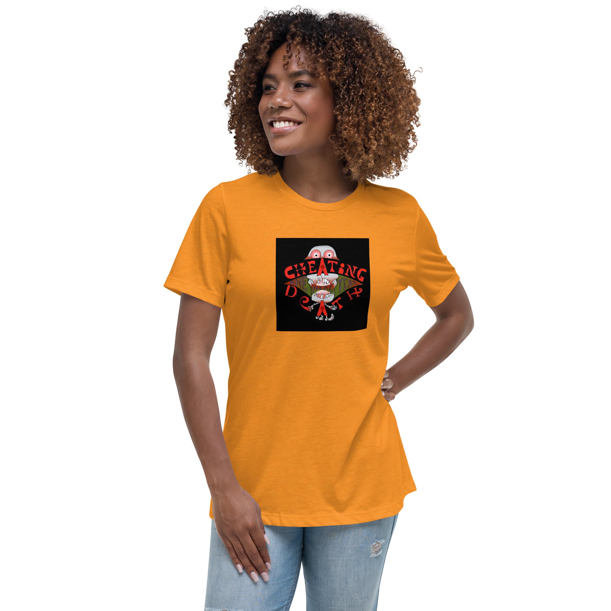 Women's Relaxed T-Shirt, CHEATING DEATH!