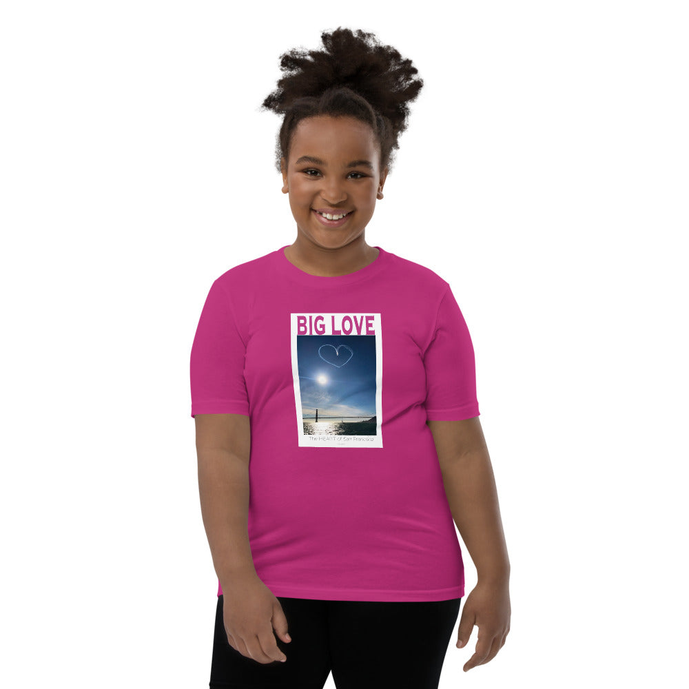 Youth Unisex Short Sleeve T-Shirt, BIG LOVE the Heart of San Francisco Celebration!