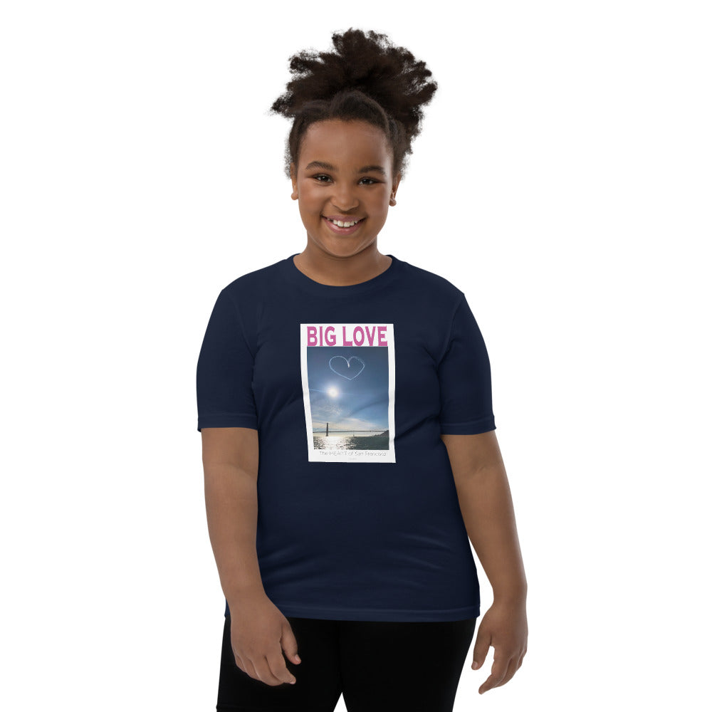 Youth Unisex Short Sleeve T-Shirt, BIG LOVE the Heart of San Francisco Celebration!