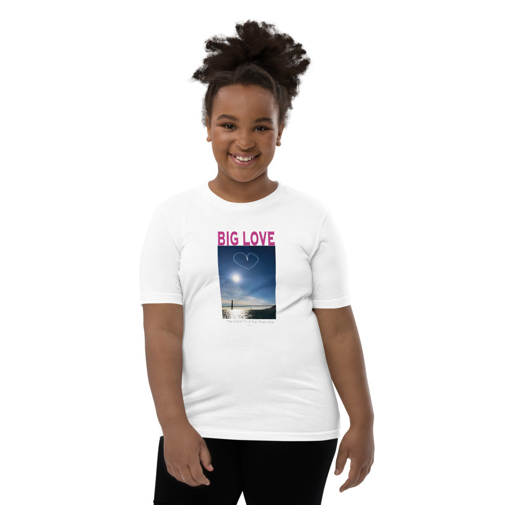 Youth Unisex Short Sleeve T-Shirt, BIG LOVE the Heart of San Francisco Celebration!