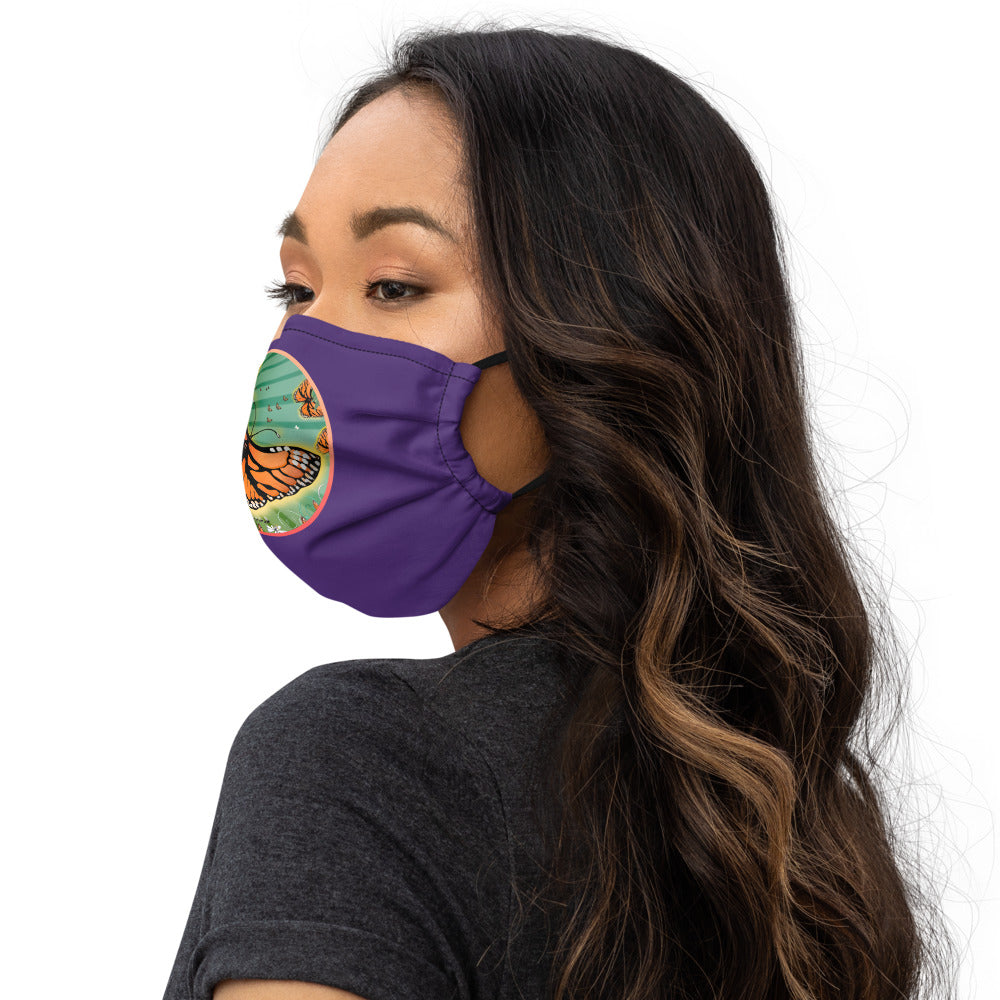 Premium face mask, Monarch Butterfly