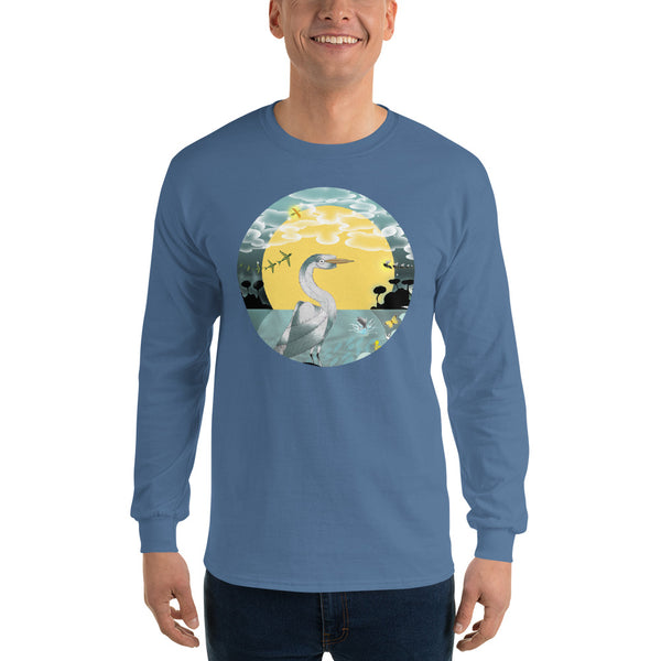 Long Sleeve T-Shirt, Spring Egret