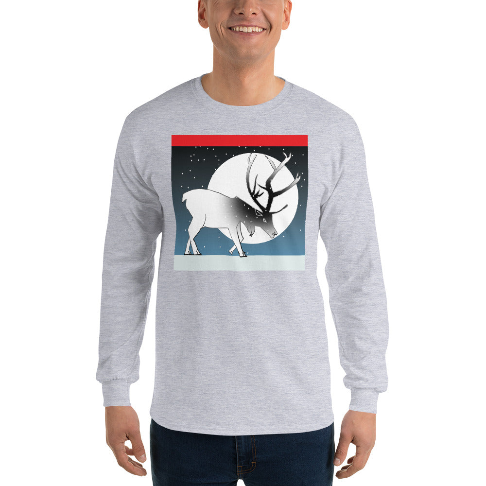 Long Sleeve T-Shirt, Winter Deer