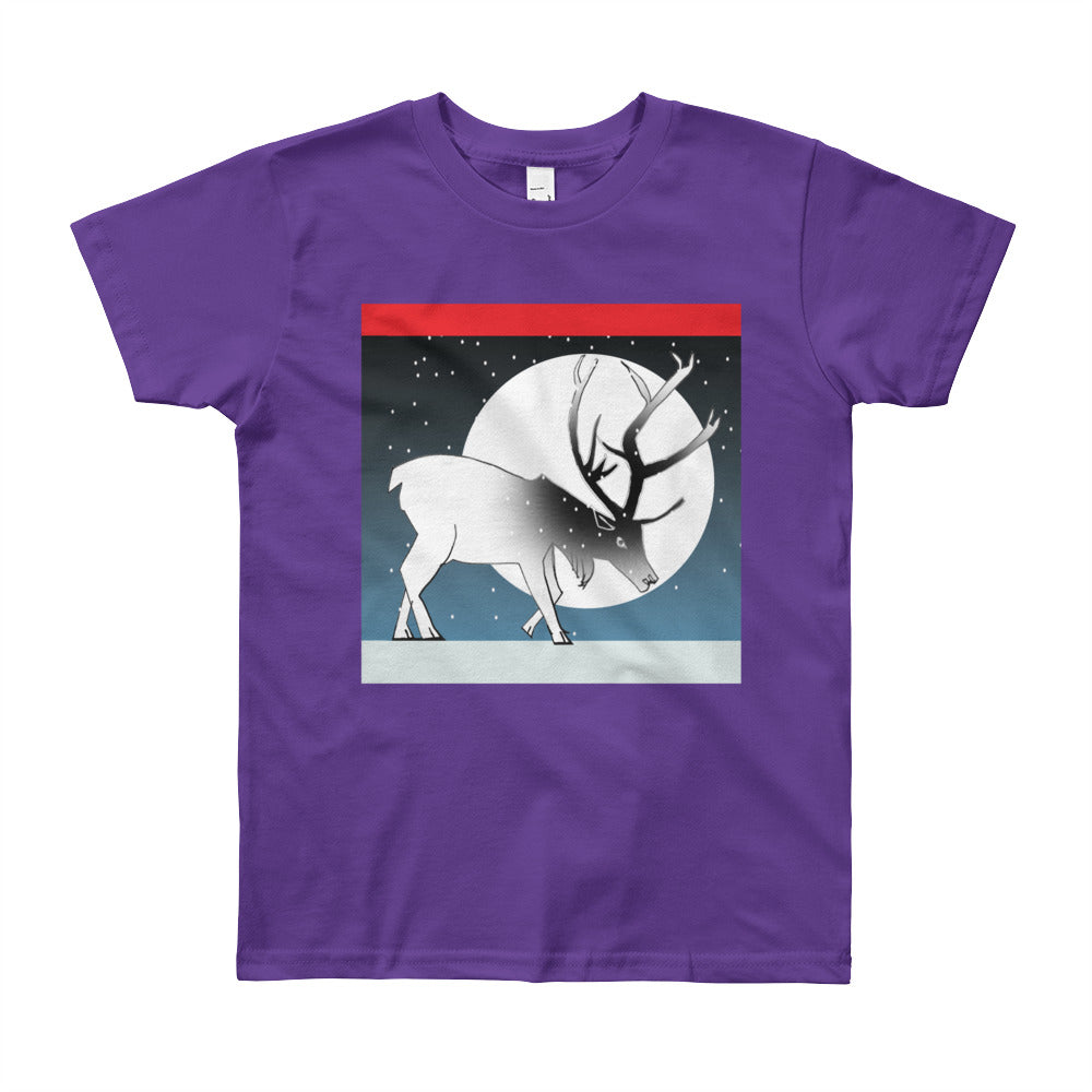 Youth Short Sleeve T-Shirt, Winter Deer