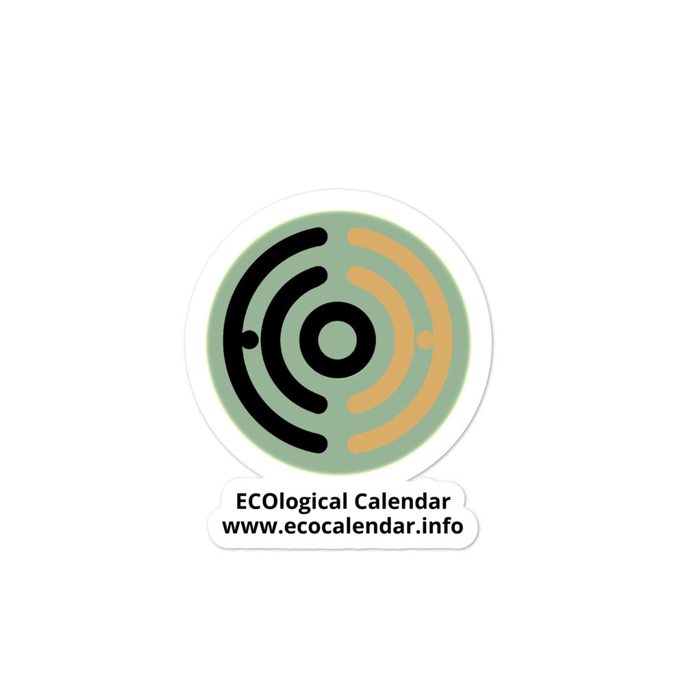 Bubble-free stickers, ECOcalendar logo