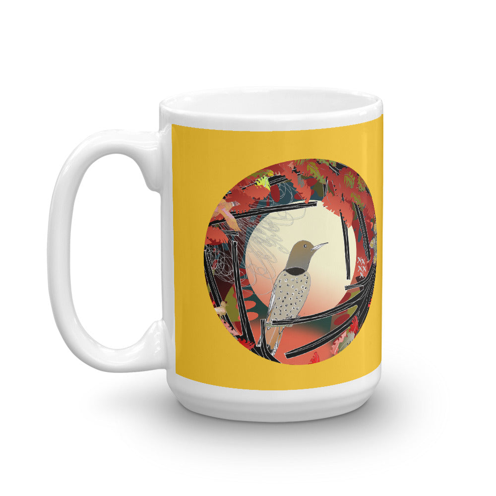 Mug, Fall Northern Flicker Gold