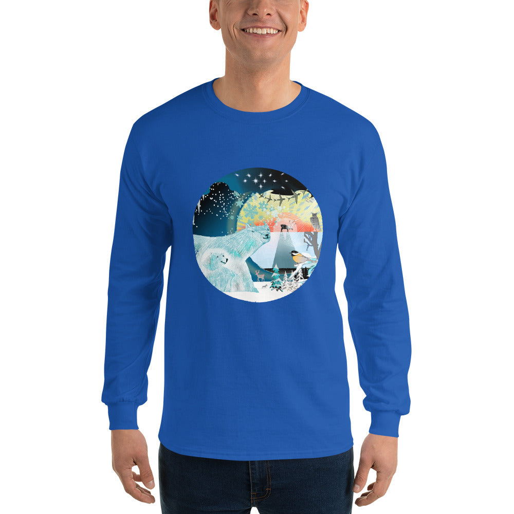 Long Sleeve T-Shirtf, Winter Polar Bear