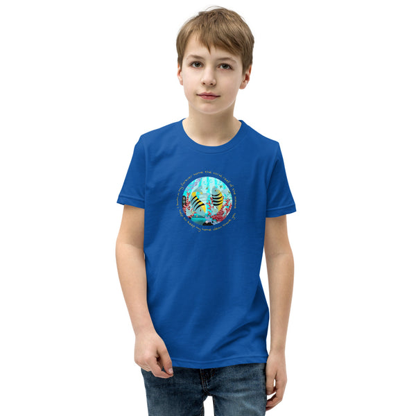 Youth Short Sleeve T-Shirt, Coral Reef Fish