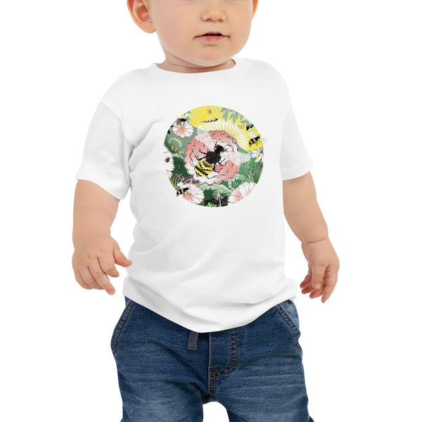 Baby 6 - 24 mo, Jersey Short Sleeve T-Shirt, Spring Honey Bee