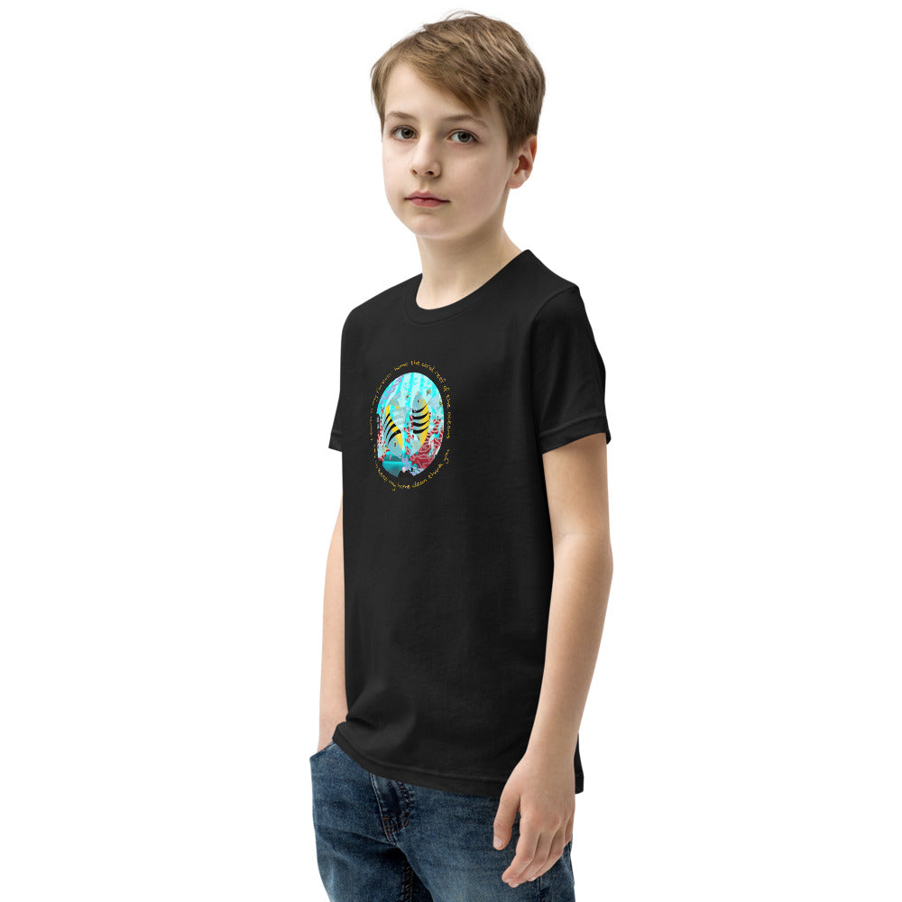 Youth Short Sleeve T-Shirt, Coral Reef Fish