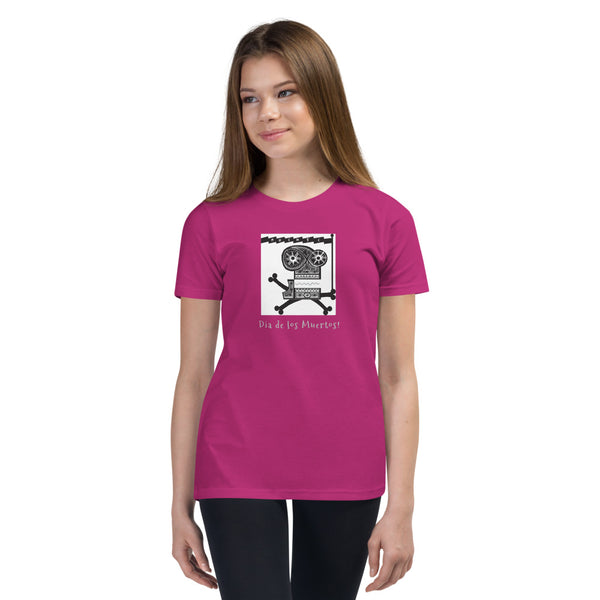 Youth Short Sleeve T-Shirt, Dia de los Muertos