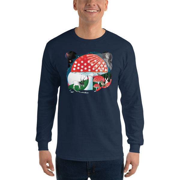 Long Sleeve T-Shirt, Winter Mushroom