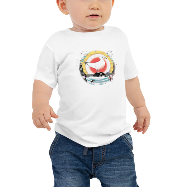 Baby Jersey Short Sleeve Tee, Summer Gull