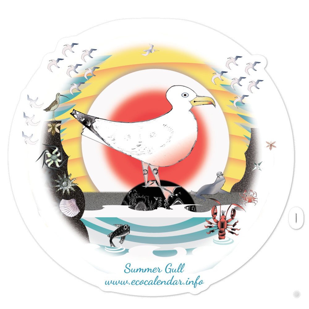Bubble-free stickers, Summer Gull