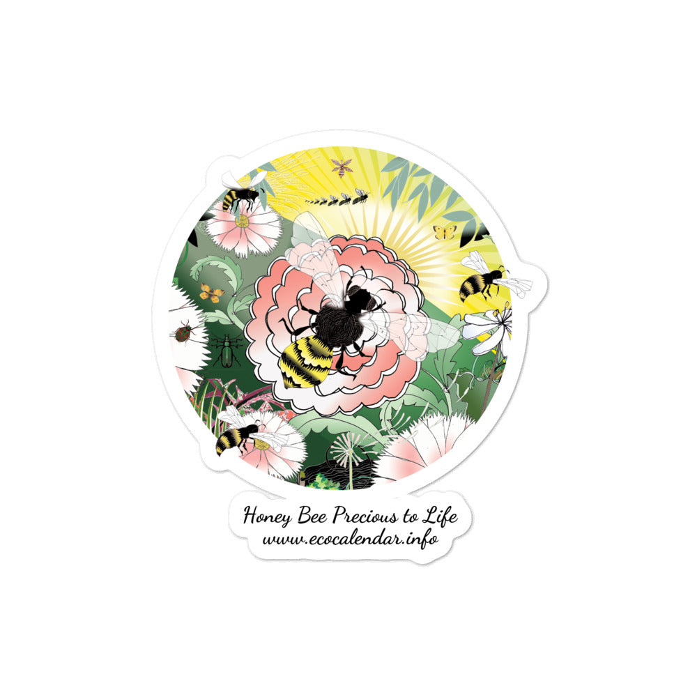Bubble-free stickers, Spring Bee