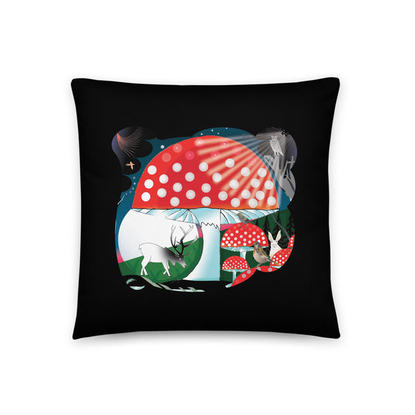 Basic Pillow, Winter Mushroom