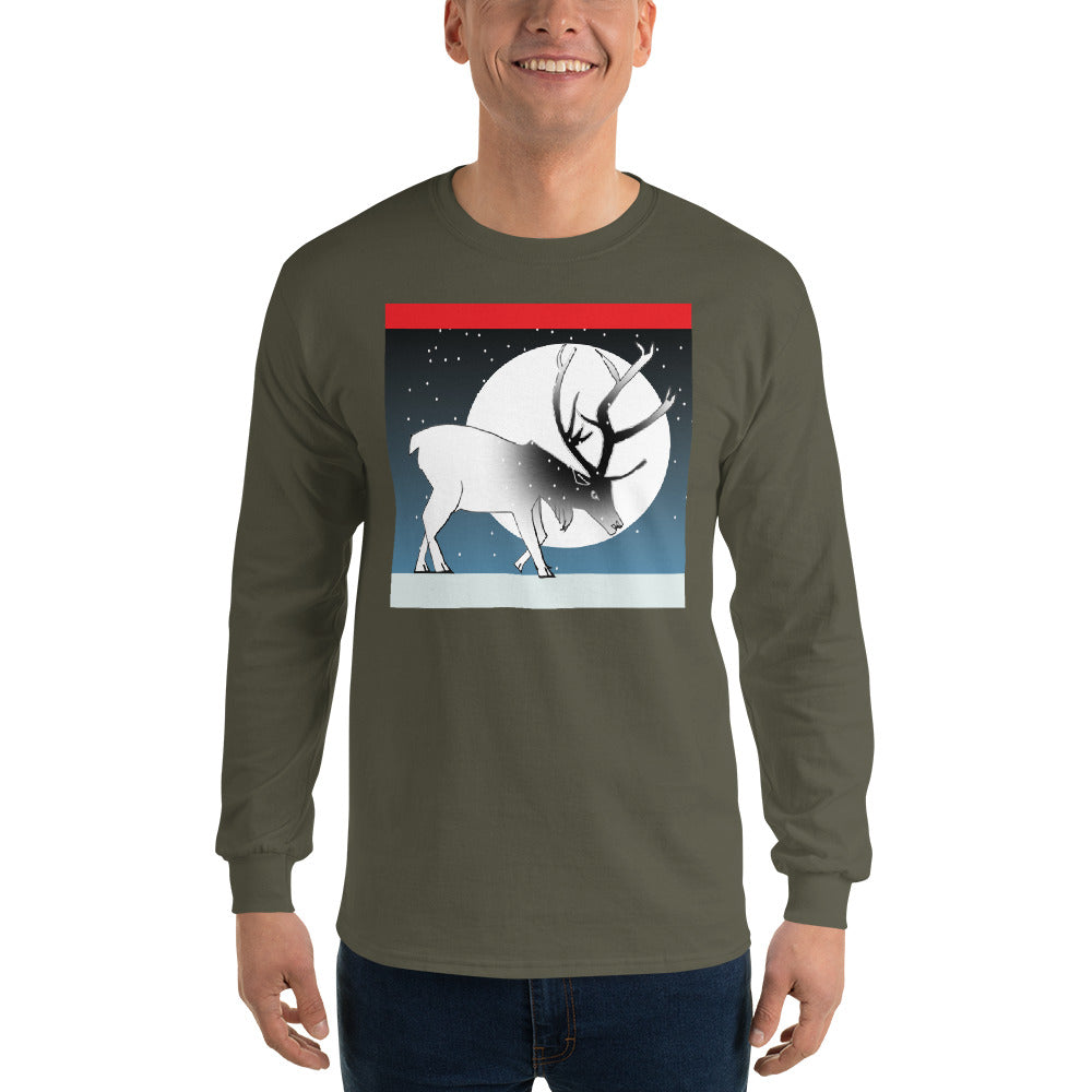 Long Sleeve T-Shirt, Winter Deer