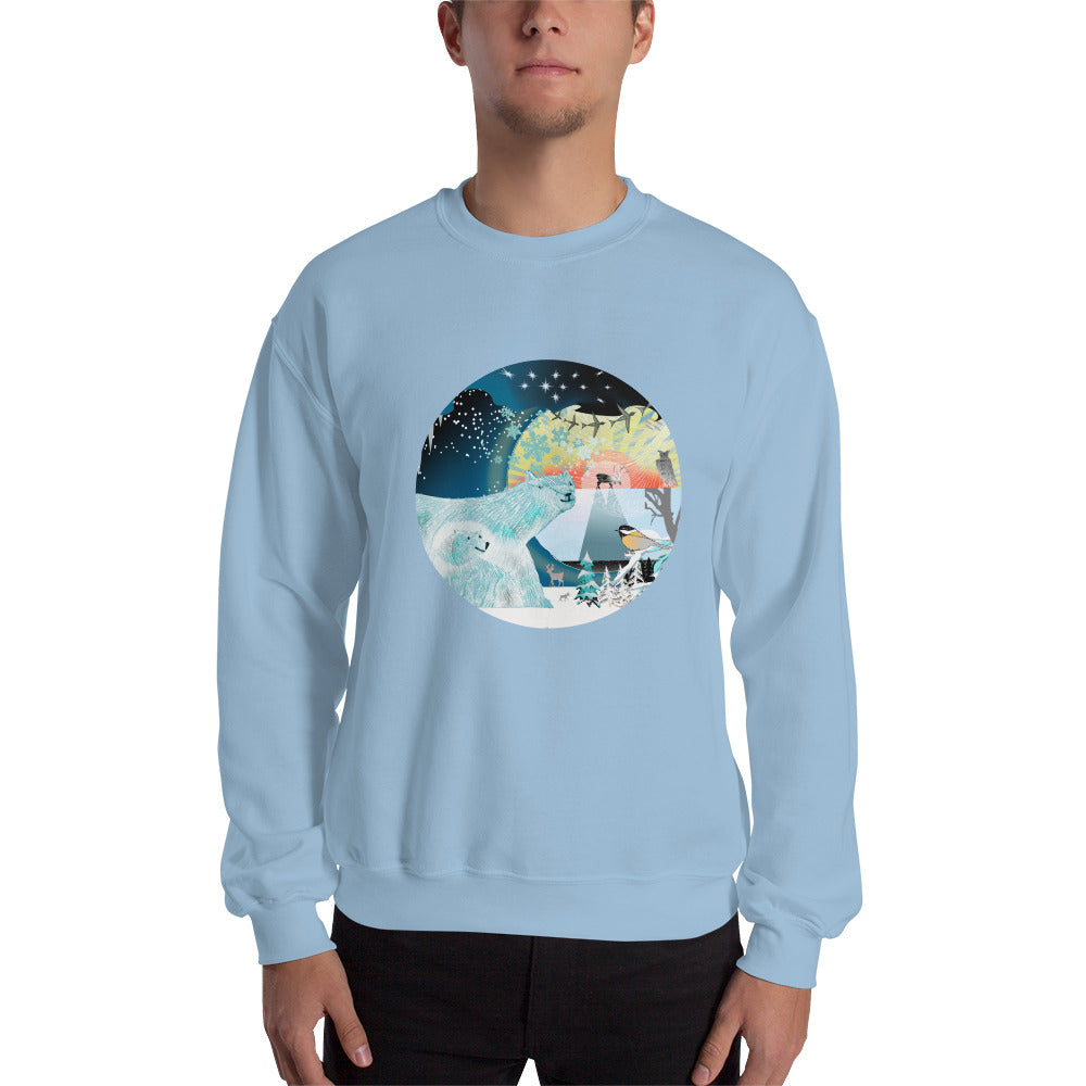 Sweatshirt unisex, Winter Polar Bear