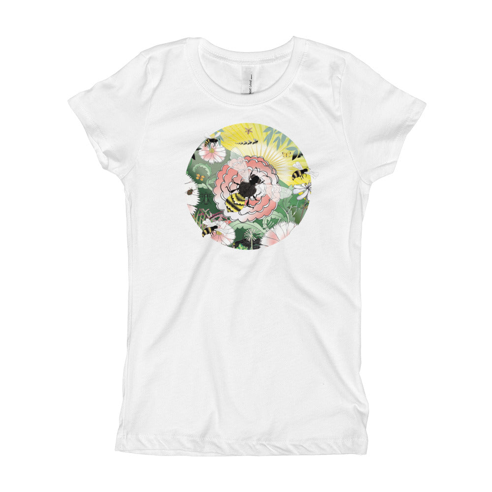 Girl's T-Shirt Slim, Summer Bee