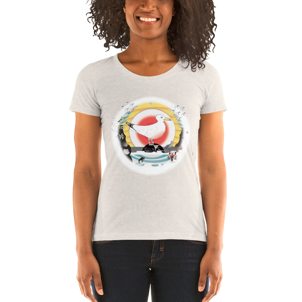 Ladies' short sleeve t-shirt, Summer Gull