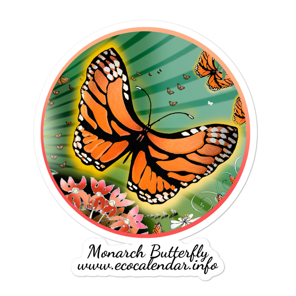 Bubble-free stickers, Summer Monarch