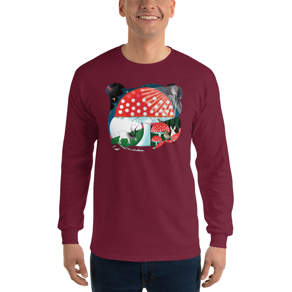 Long Sleeve T-Shirt, Winter Mushroom