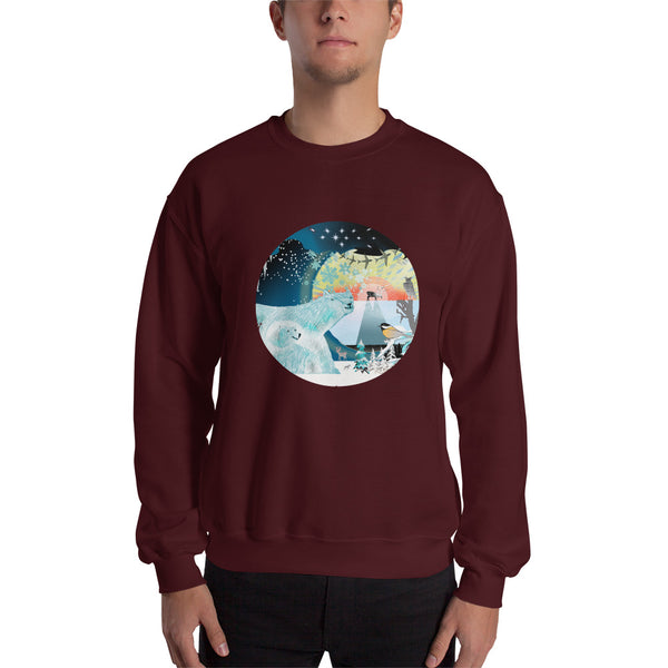Sweatshirt unisex, Winter Polar Bear