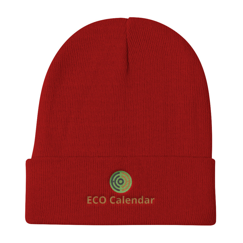Knit Beanie, ECOlogical Calendar Logo