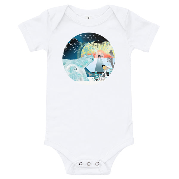 Baby Body Tee, Winter Polar Bears