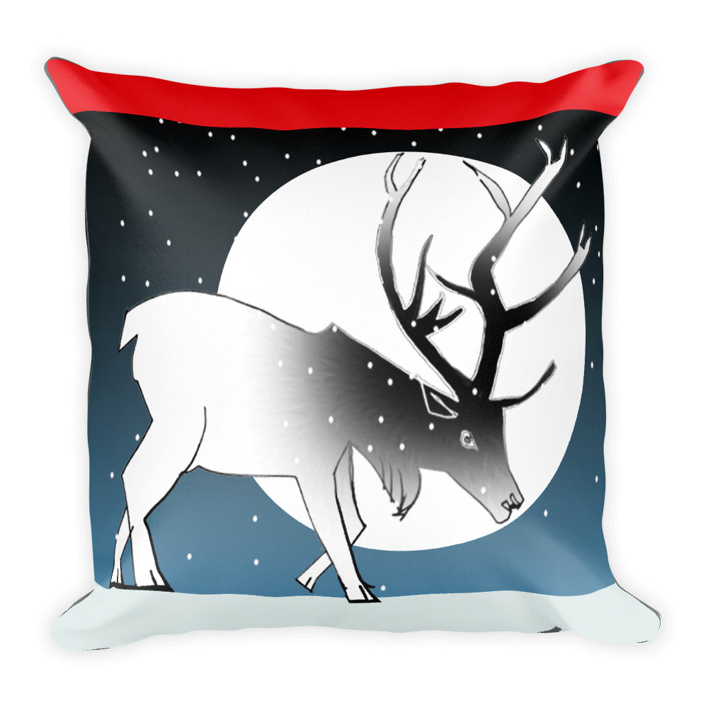 Basic Pillow, Winter Deer