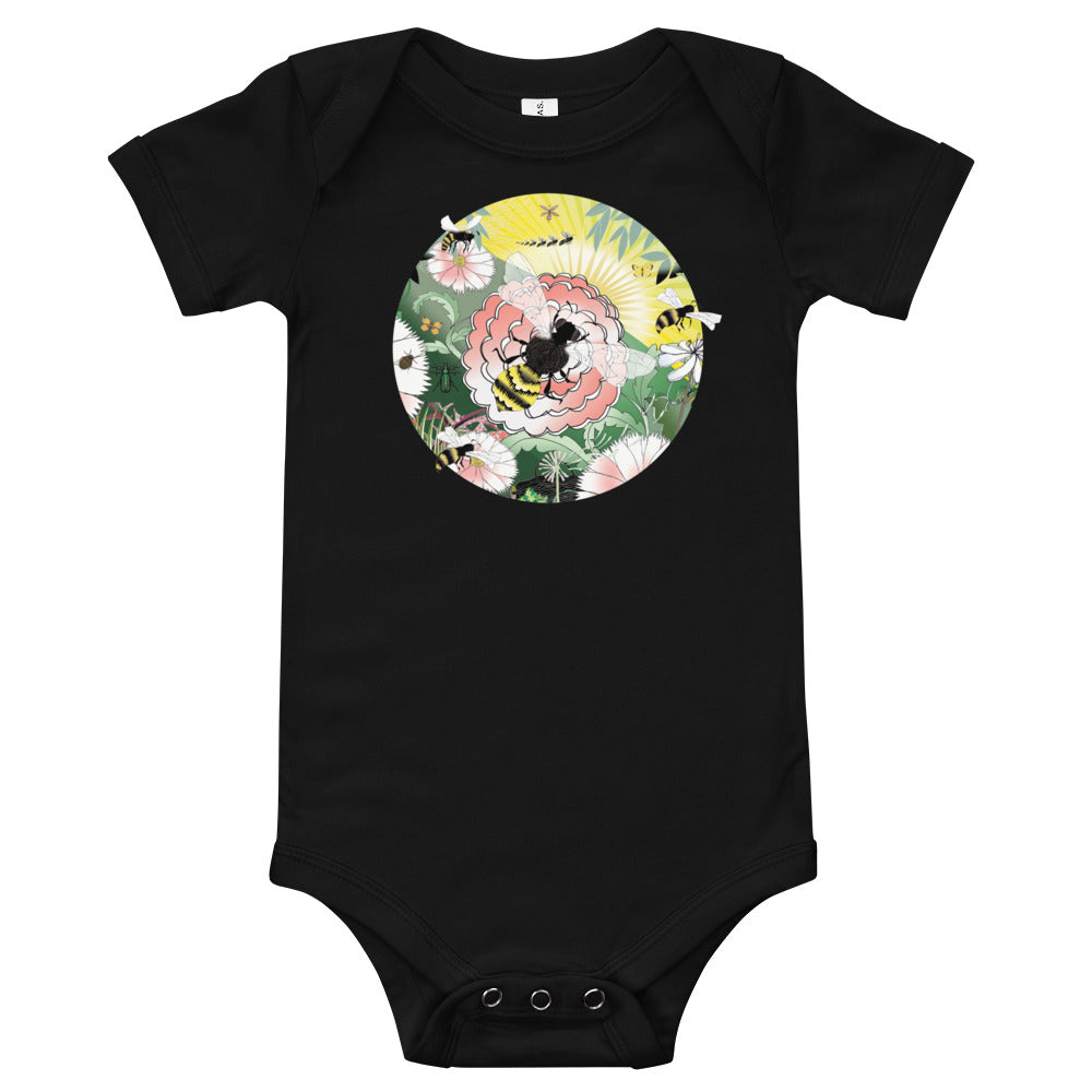 Baby Cotton Body Tee, Spring Bee