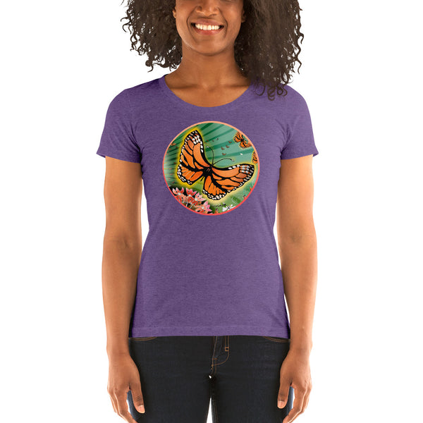 Ladies' short sleeve t-shirt, Summer Monarch