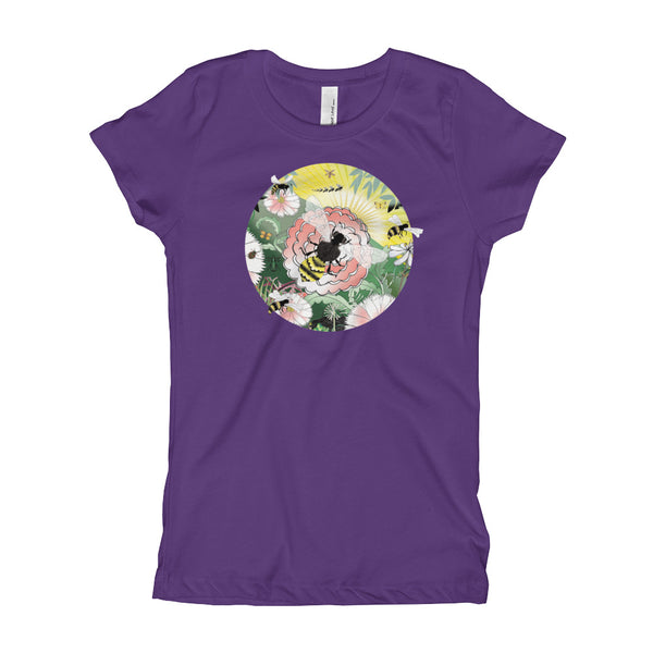 Girl's T-Shirt Slim, Summer Bee