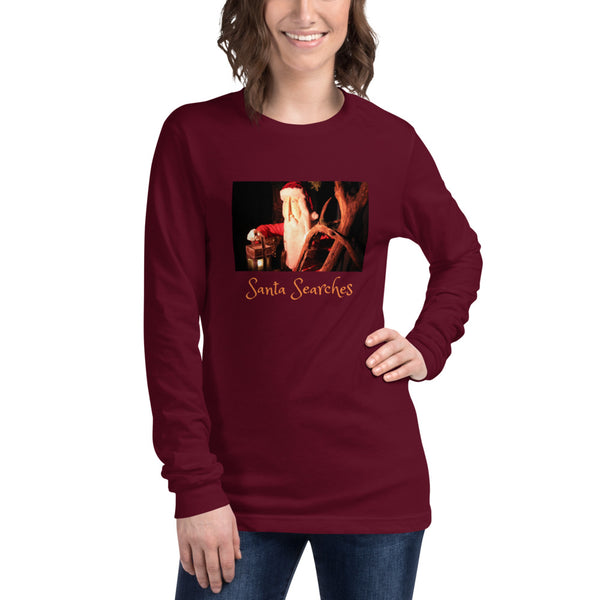 Unisex Long Sleeve Tee, Santa Searches